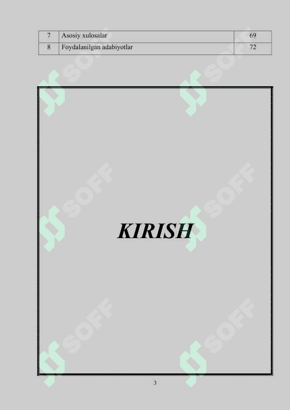 Qibray” GESini ekspluatatsiya qilish loyihasini ishlab chiqish. 3