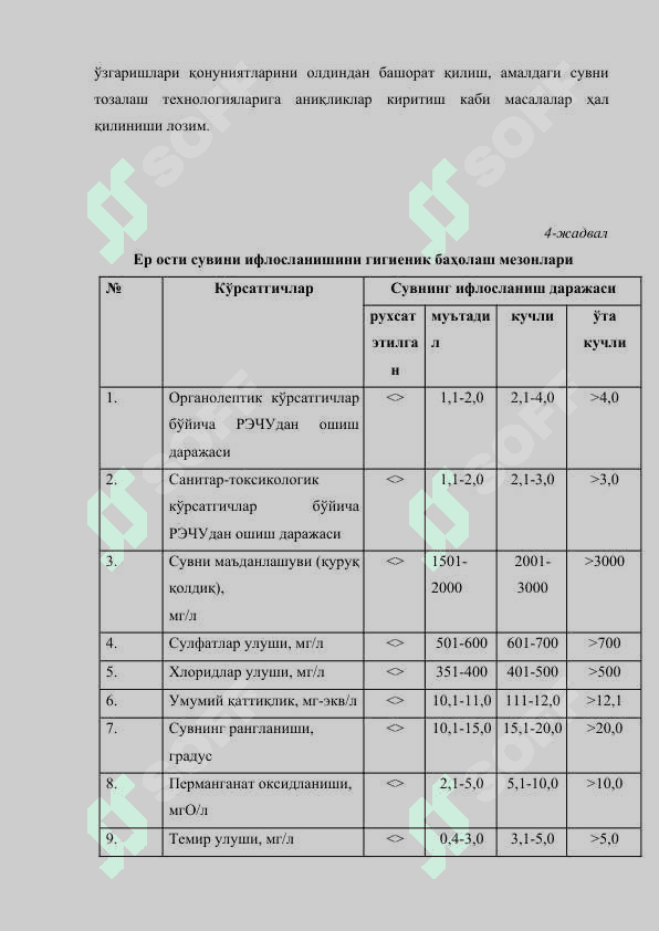 Сув қабул қилиш иншоотларини ишлатиш 7