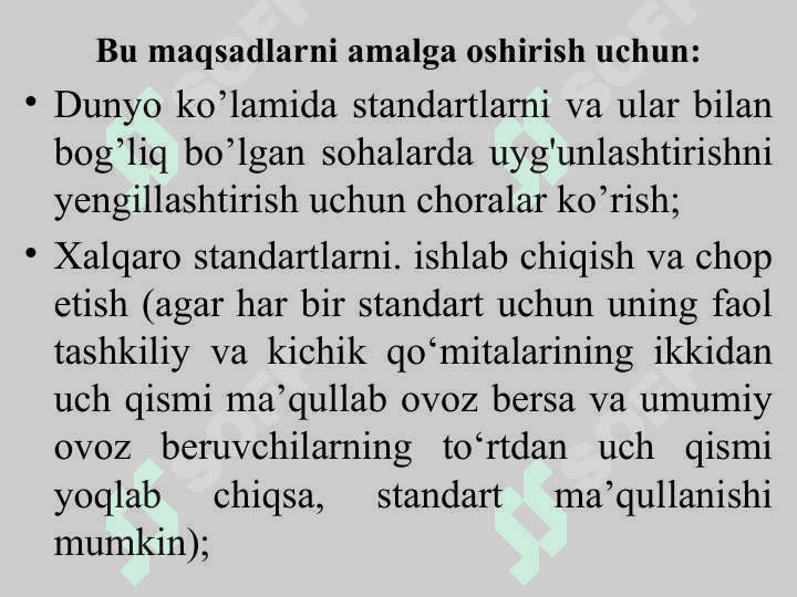 Standartlashtirish bo‘yicha xalqaro tashkilotlar 4