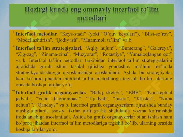talim inter faol metodlari 6