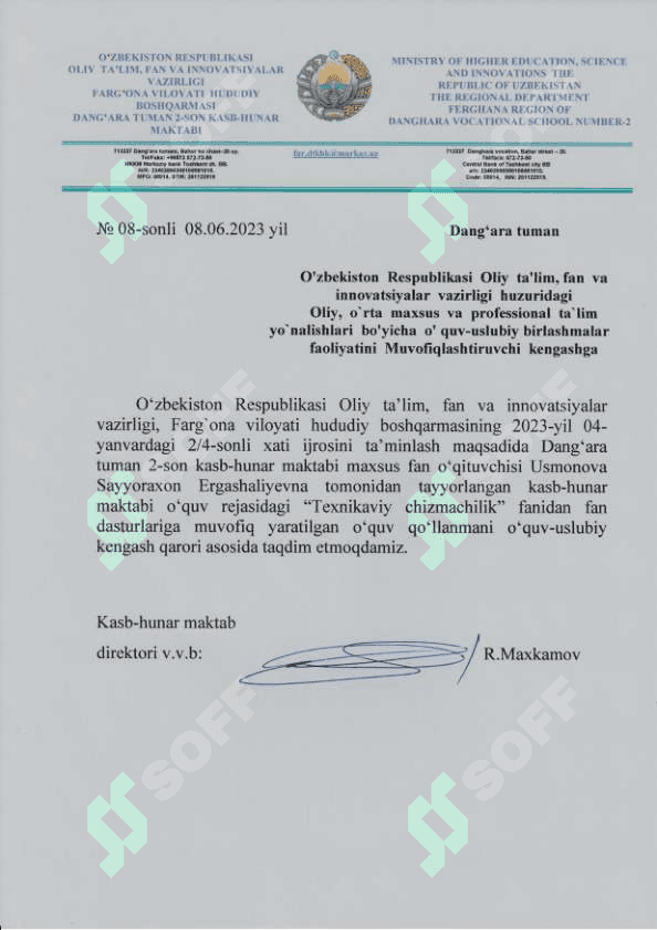 Texnikaviy chizmachilik o'quv qo'llanma 2