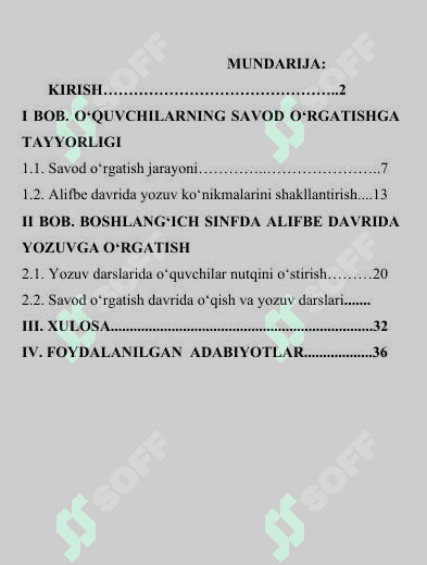 Alifbe davrida yozuv ko'nikmalari shakllantirish 2