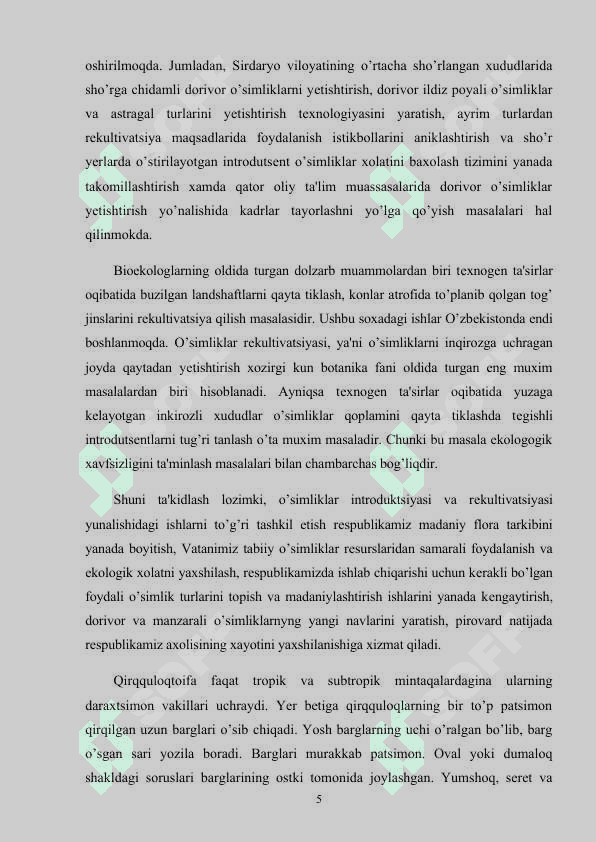 Qirqquloqtoifa o’simliklar dunyosi 5