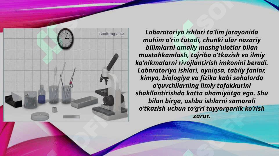 Labaratoriya ishlariga tayyorgarlik ko'rish (TAQDIMOT) 3