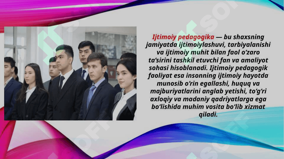 Ijtimoiy pedagogik faoliyat turlarining ahamiyati (TAQDIMOT) 3