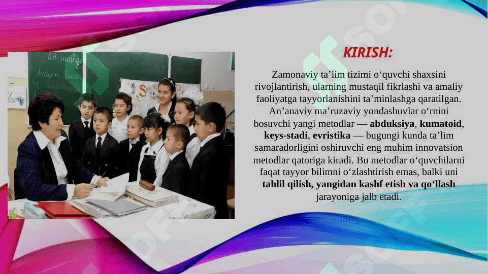 Hozirgi zamon metodlari: abduksiya kumatoid, keys stadi, evristika (TAQDIMOT) 5