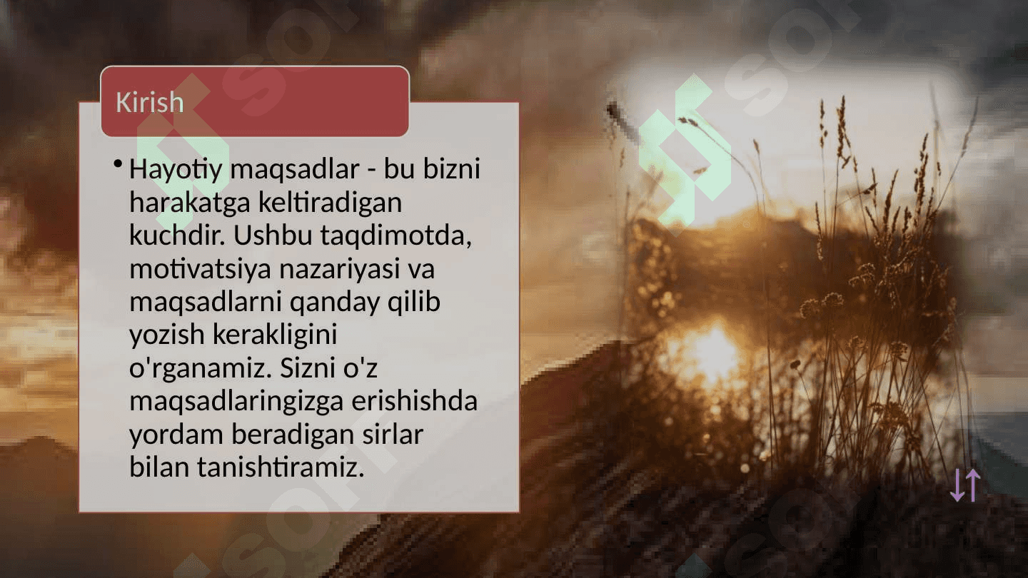 Motivatsiya Nazariyasi 2