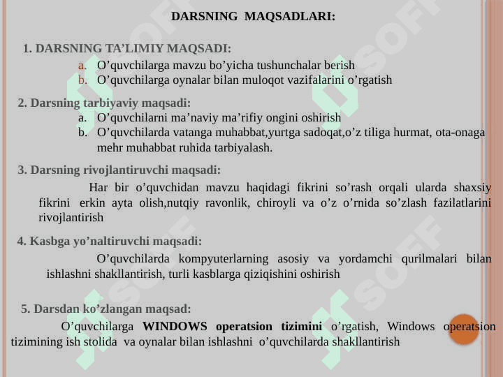 Windows operatsion tizimida oynalar bilan ishlash 2