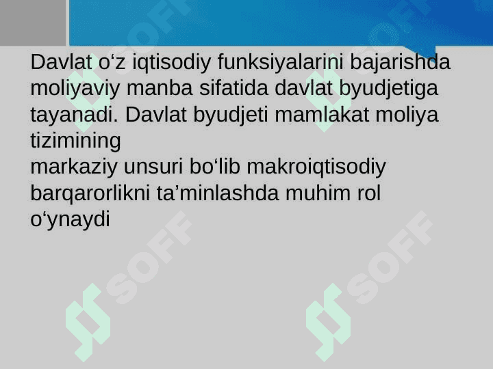 DAVLAT BYUDJETI, SOLIQLAR VA DAVLAT QARZI pptx 5