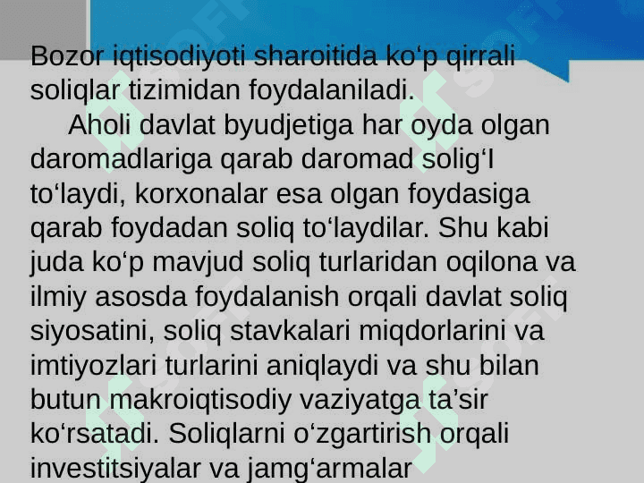 DAVLAT BYUDJETI, SOLIQLAR VA DAVLAT QARZI pptx 7