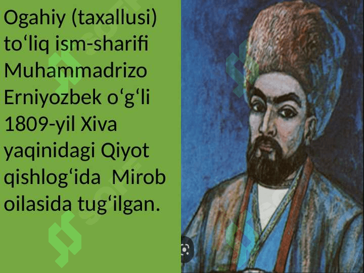 Ogahiyning poetik mahorati 2