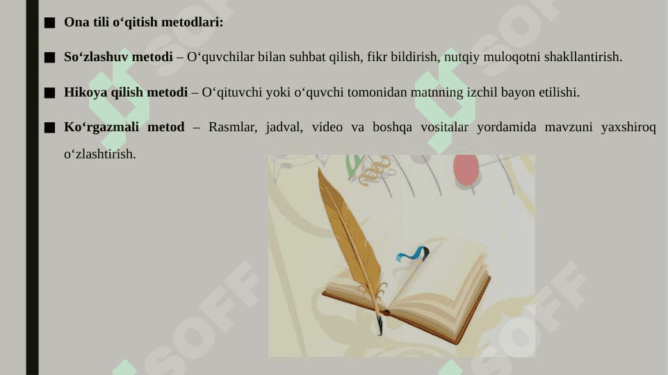 Ona tili o'qitish metodlari va usullari 3