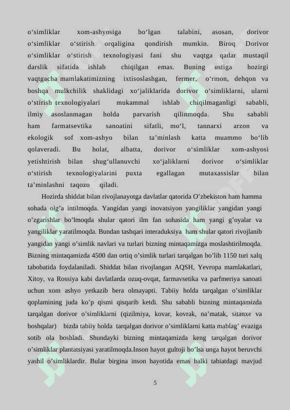 Oddiy arpabodiyon yetishtirish texnologiyasi 5