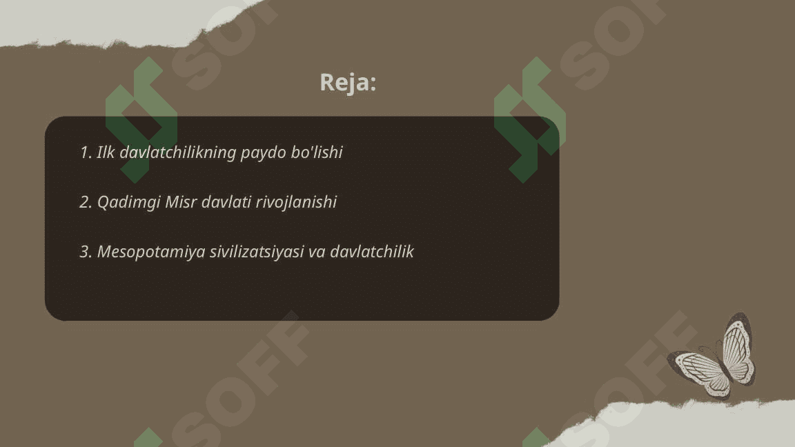 Ilk davlatlar rivojlanishining davrlashtirilishi 2