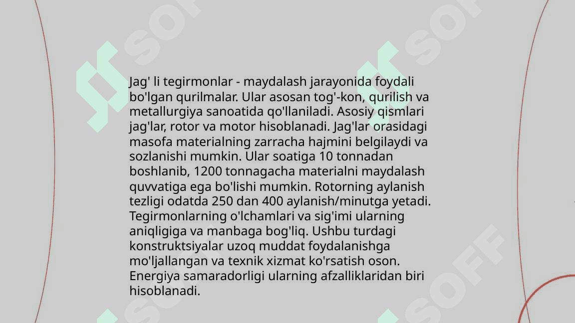 Imanov Jamoliddin    Jag' li tegirmonlar 4