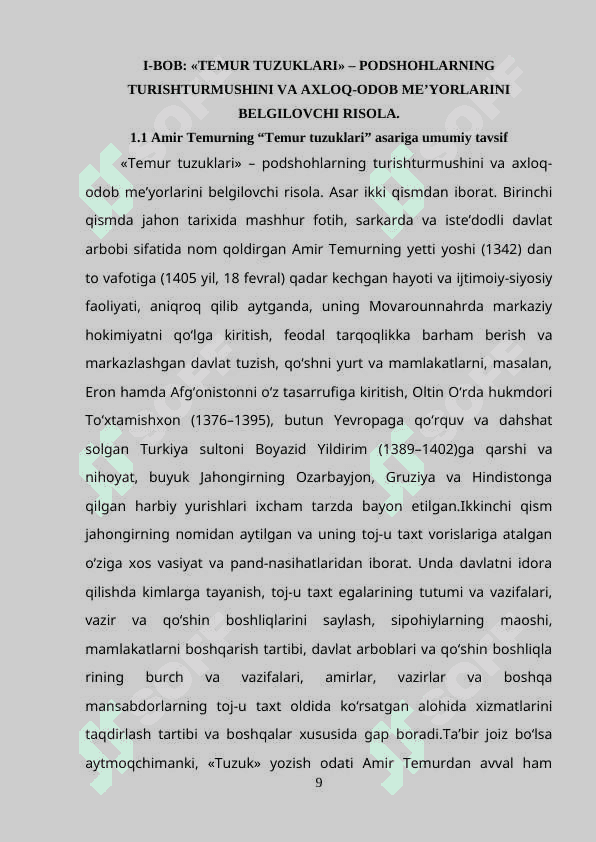 TEMUR TUZUKLARI TARIXIY HUJJAT 8