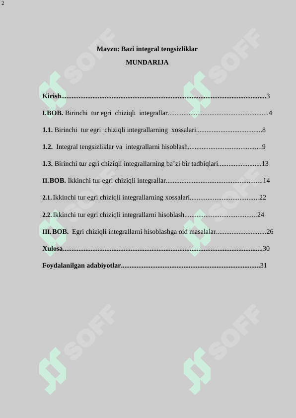 Bazi integral tengsizliklar 2
