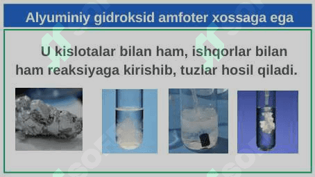 Aluminiy birikmalarining ishlatilishi 6