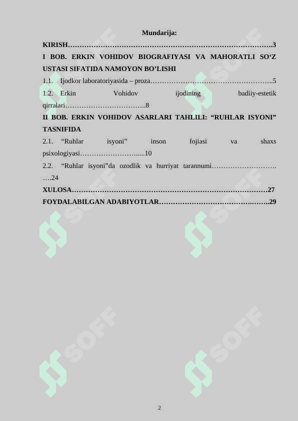 Erkin Vohidov sheʼriyatining gʻoyaviy baddiy xususiyatlari 2