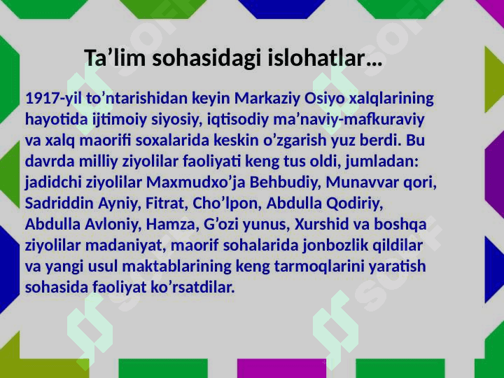 O`zbekiston Respublikasida  ta`lim  tizimi va ta’lim sohasidagi islohotlar 2