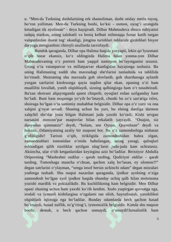Halima Xudoyberdiyeva biografiyasi 5