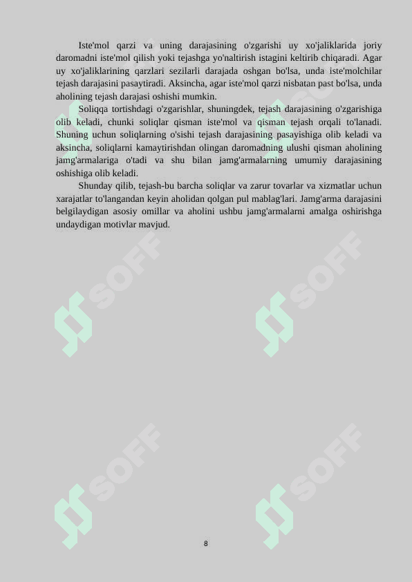IQTISODIY JAMGʻARISH MOHIYATI VA MANBALARI 8