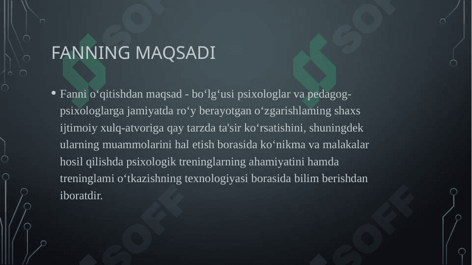 Psixologik trening haqida umumiy tushuncha 8