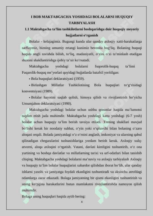 Maktabgacha yoshdagi bolalarga huquqiy tarbiya berish 6