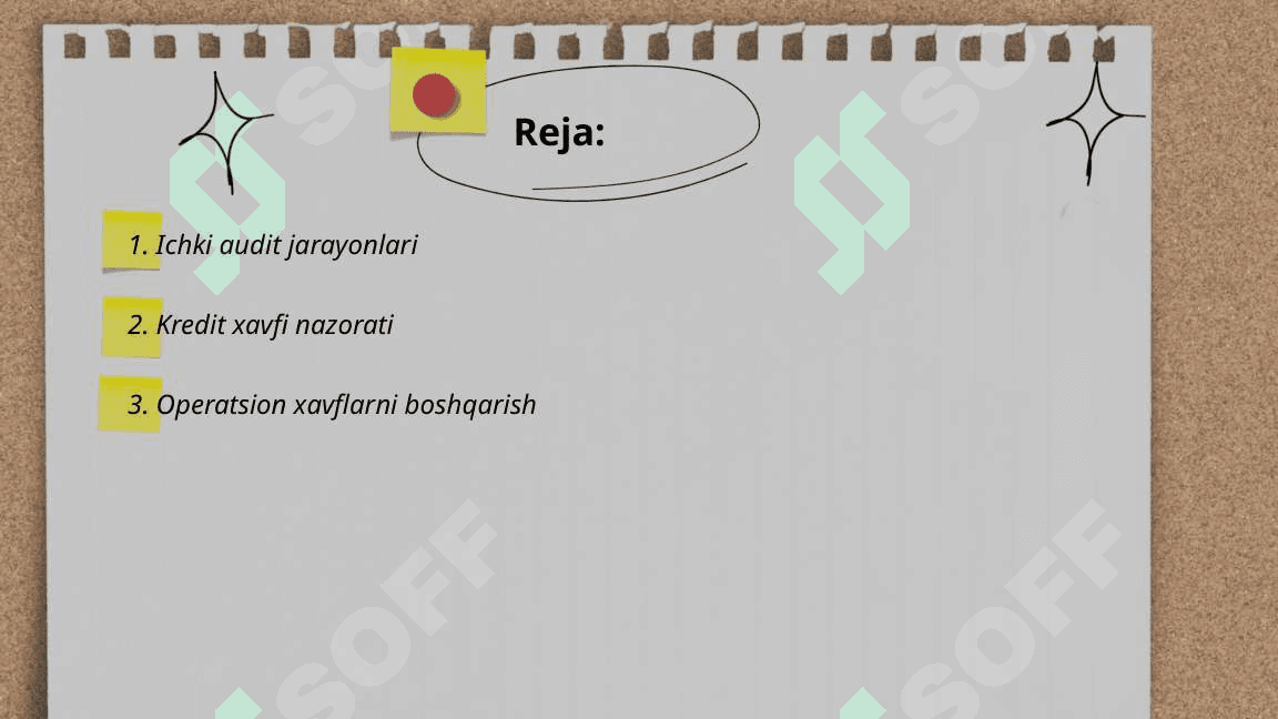 Bank auditi sifatini nazorat qilish 2