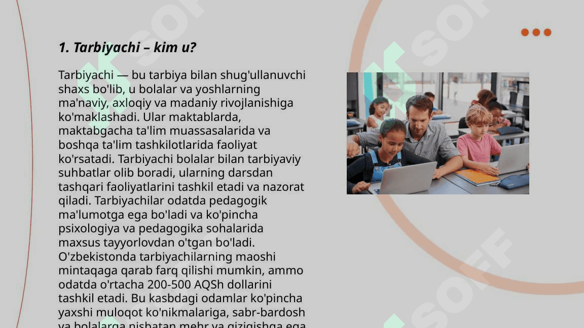 Tarbiyachi va uning jamiyatda tutgan orni 3