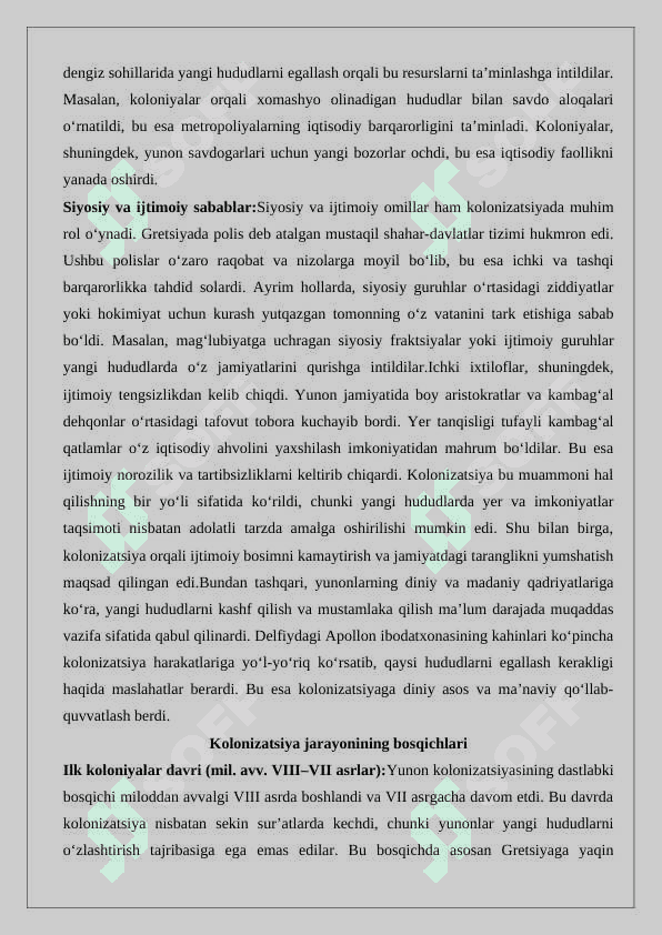 Buyuk Yunon kolonizatsiyasi 25 3