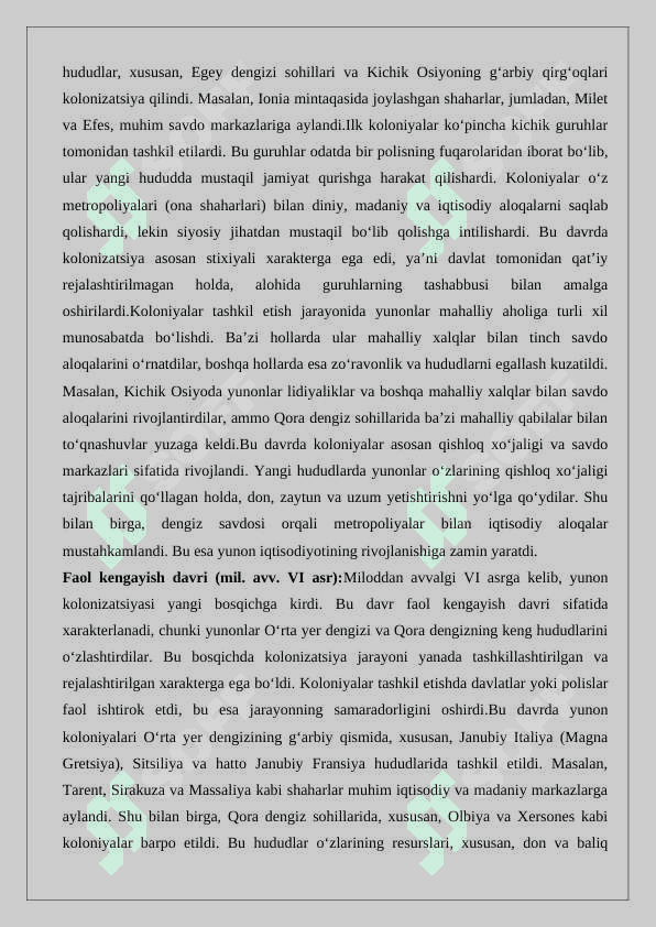 Buyuk Yunon kolonizatsiyasi 25 4