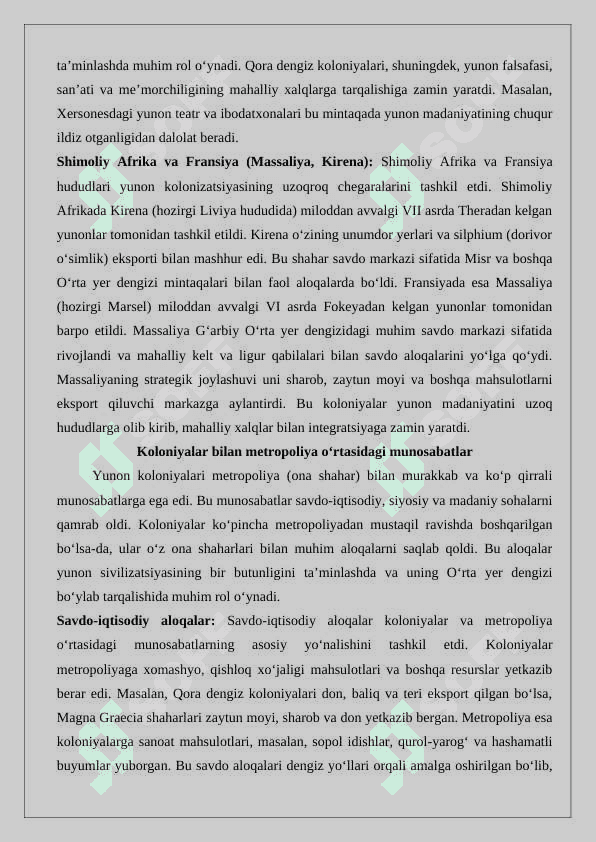 Buyuk Yunon kolonizatsiyasi 25 8