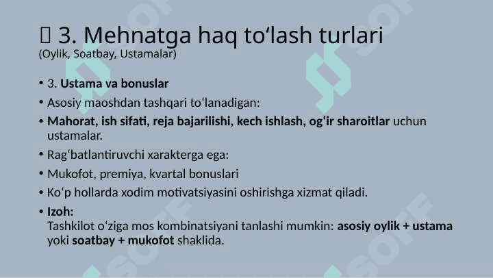 Mehnat haqini hisoblashning asosiy tamoyillari va amaliy yondashuvlari 8