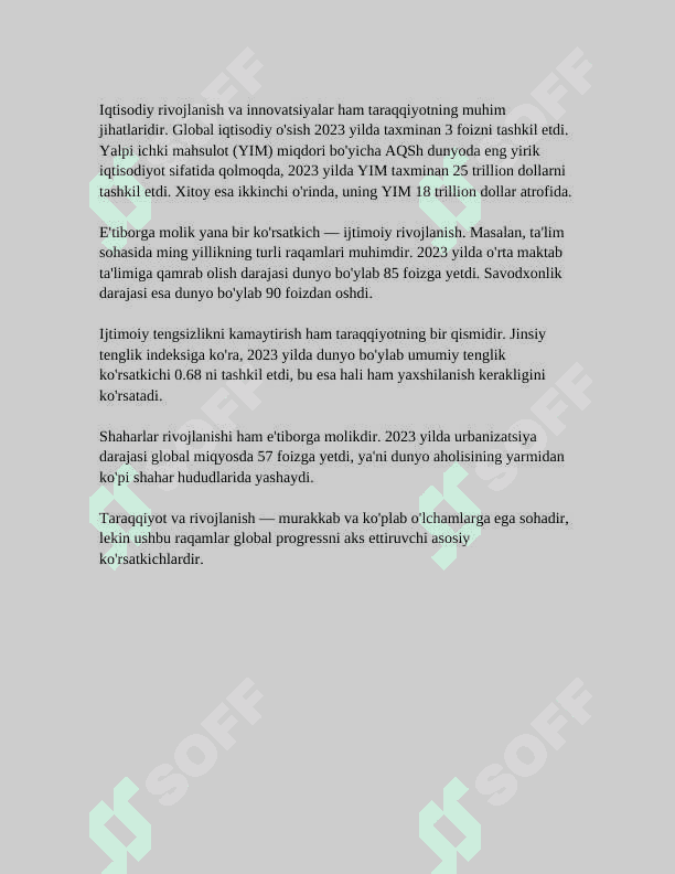 RIVOJLANISHNING UMUMIY QONUNLARI VA KATEGORIYALARI 6
