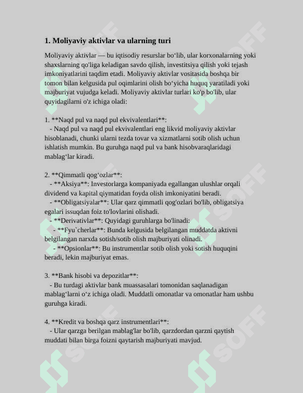ALOHIDA MOLIYAVIY AKTIVNING TARIXIY DAVOMIYLIGINI HISOBLASH 3