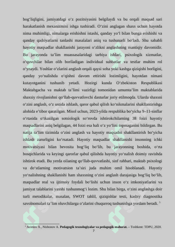 Ta'lim oluvchilarni xayot yo'nalishlari tanlovini professional aniqlash. kurs ishi.docx 7