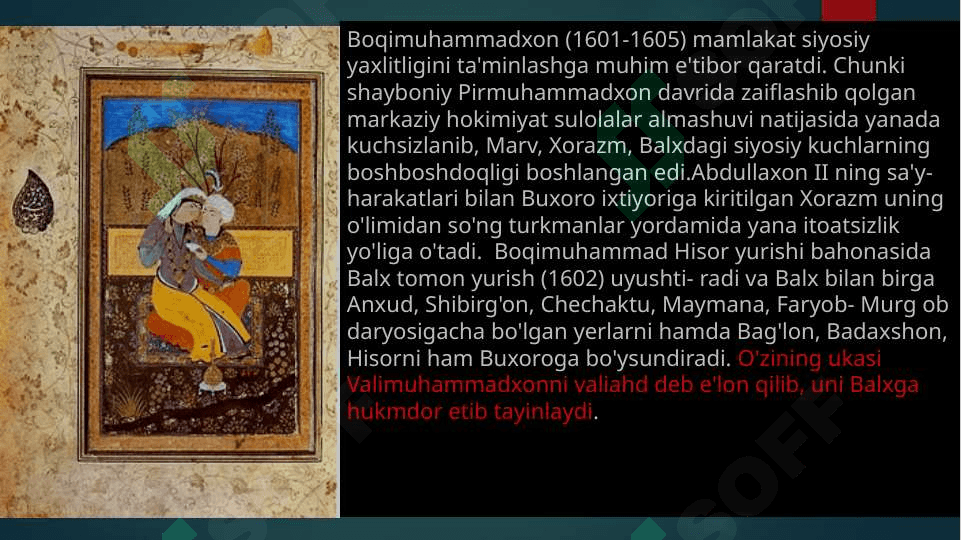 Ashtarhoniylar sulolasining hokimyat tepasiga kelishi 8