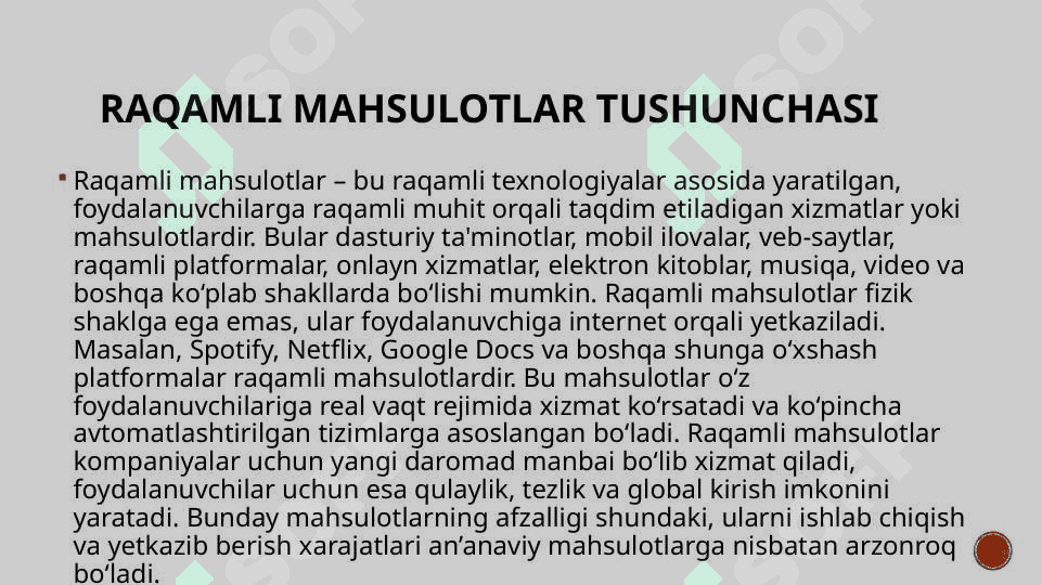 Raqamli mahsulotlar va innovatsiyalar 1 3