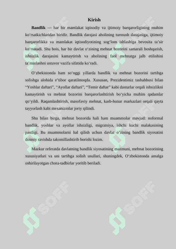 davlatning bandlik siyosati 2