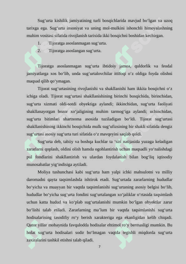 Sug'urta faoliyatini standartlashtirish 7