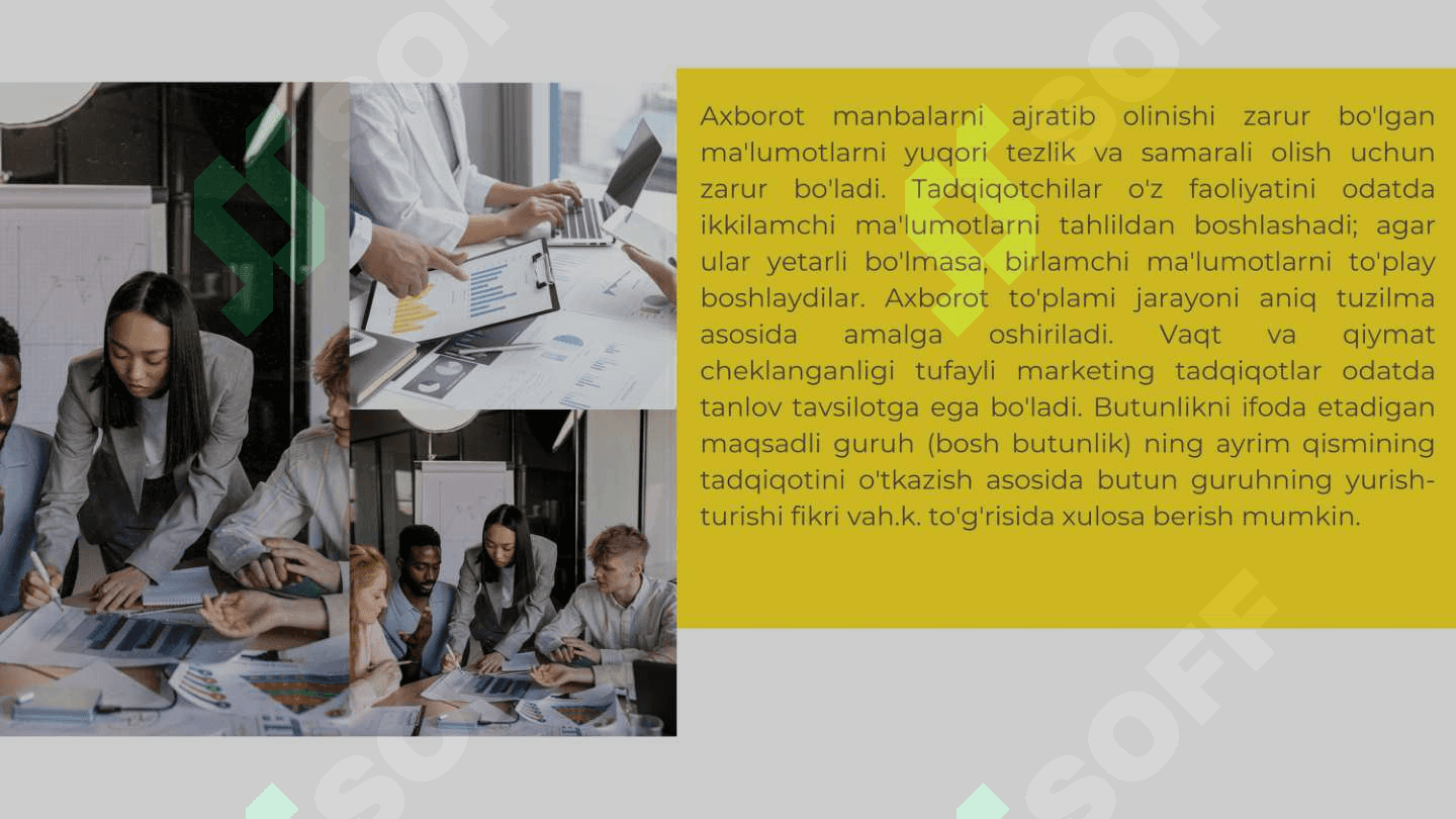 Turizmda marketing tadqiqotlarini olib borish 5