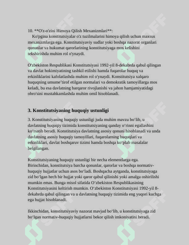 KONSTITUTSIYANING  ASOSIY PRINSIPLARI VA FUNKSIYALARI 7