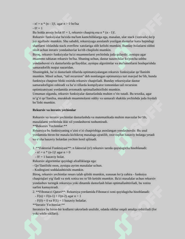 REKURSIV ALGORITMLAR VA ULARNING VAZIFALARI 5