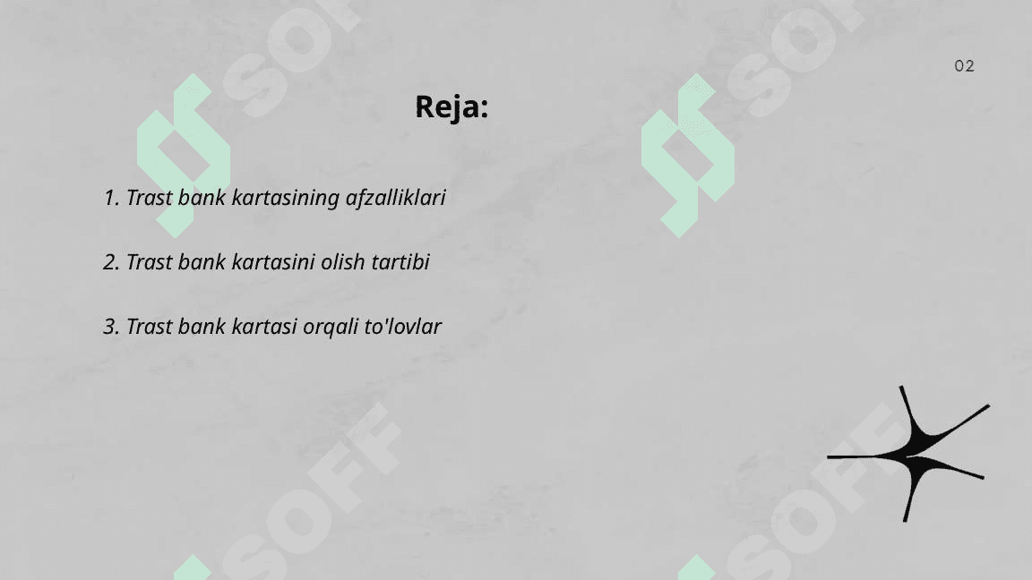 Trast bank kartasi 2