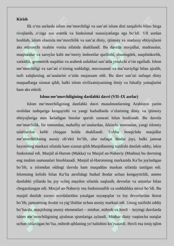 Ilk o‘rta asrlarda islom me’morchiligi va san’ati 25 2