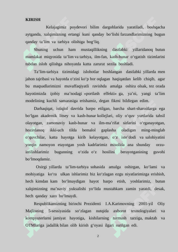 Aniq integral va uning xossalari 2