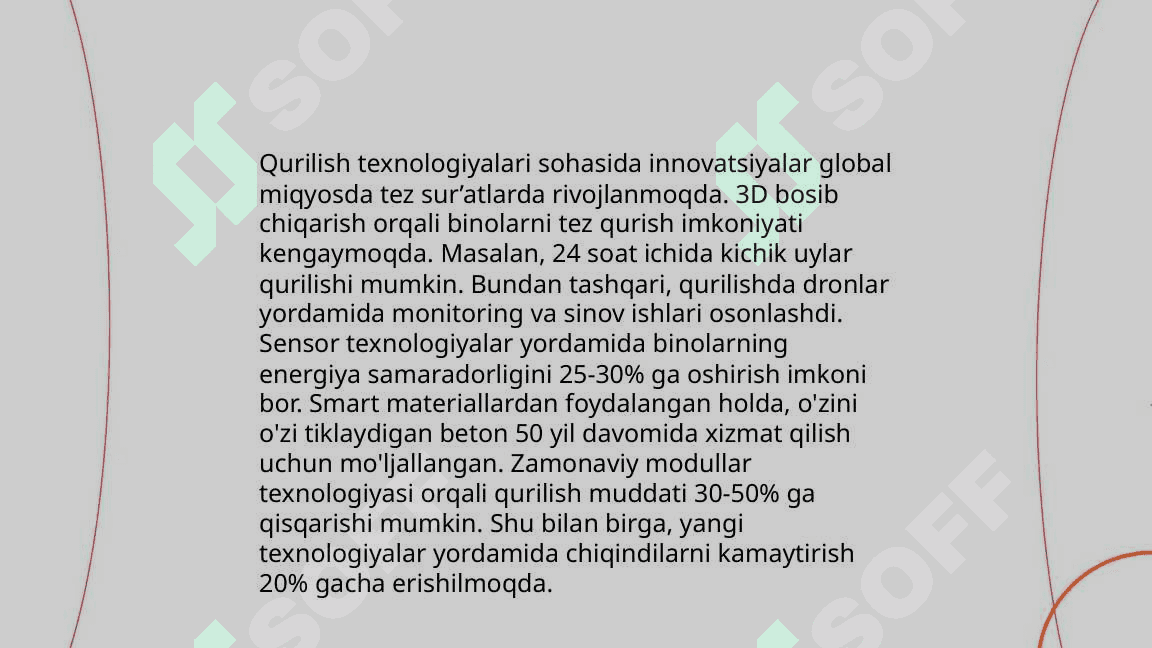 Qurilish-milliy iqtisodiyotning muhim tarmog'i 4