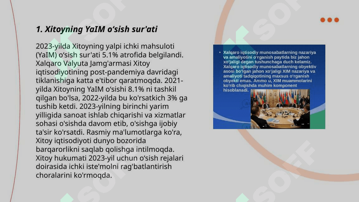 Xitoy respublikasining iqtisodiy koʻrsatkichlari 3