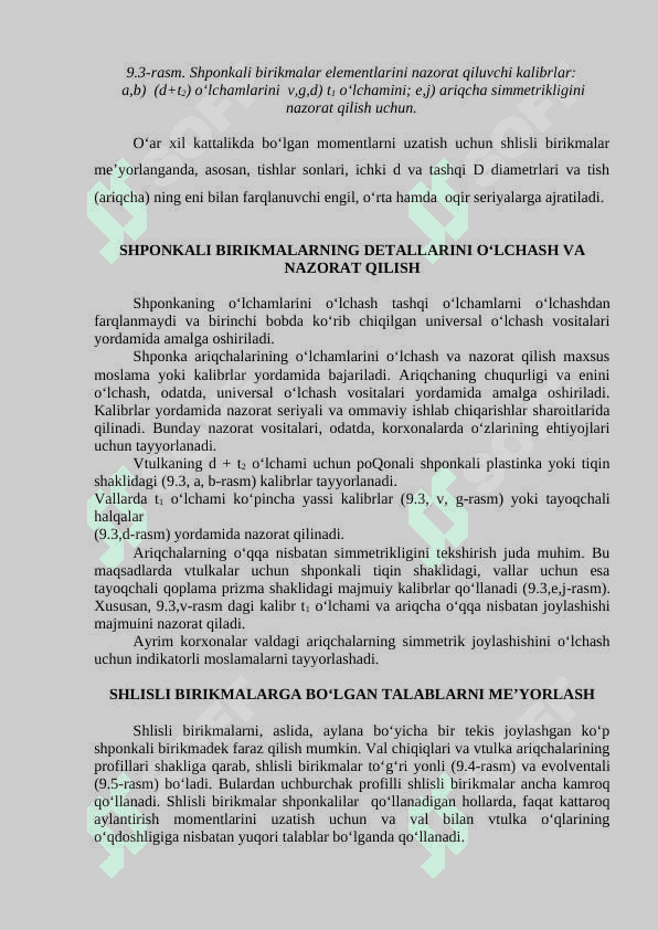 Shponka va shlitsli birikmalar 4